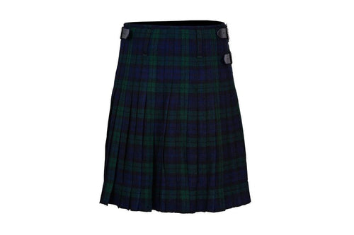 Black Watch Tartan Traditional Handmade Kilt - Acrylic Wool, 24" Drop